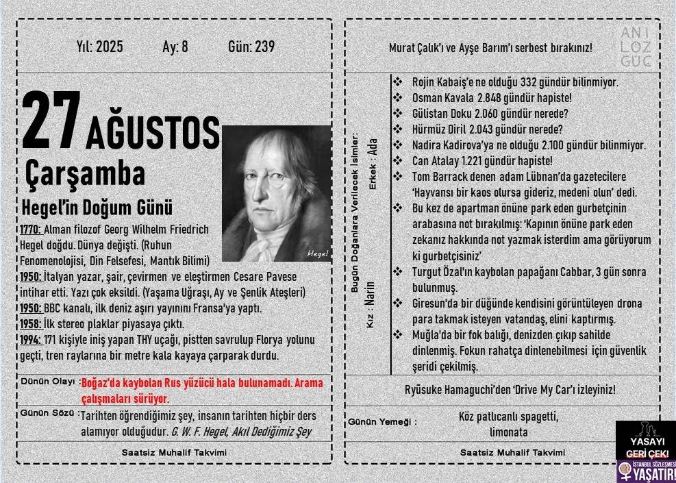 Hegel'in Doğum Günü 1